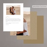 "Everlasting Love" - Menus in Linen by Brandy Folse - Back of Card Options