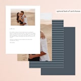 "Regal" - Menus in Marine by Lauren Chism - Back of Card Options