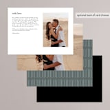 "Postale" - Menus in Ebony by Ann Gardner - Back of Card Options