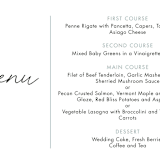 "Postale" - Menus in Ebony by Ann Gardner - Detail