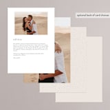 "Mountains" - Menus in Ivory by Angela Thompson - Back of Card Options