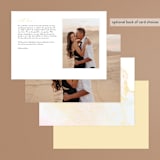 "The whisper of the waves" - Menus in Sunrise by Helen Halik - Back of Card Options