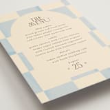 "Checker Wash" - Menus in Ivory by Baumbirdy - Detail