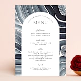 "Painted Trails" - Menus in Navy by Alethea and Ruth - Front