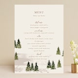 "Into the Forest" - Menus in Cream by Alethea and Ruth - Front