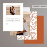 "Center Crest" - Menus in Sweet Potato by Alethea and Ruth - Back of Card Options