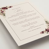 "Dried Floral Wreath" - Menus in Cabernet by Erin Deegan - Detail