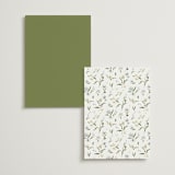 "Fleur" - Menus in Lily by Everett Paper Goods - Back of Card Options