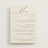 "Scripted Names" - Menus in Ecru by Hooray Creative - Front