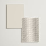 "Scripted Names" - Menus in Ecru by Hooray Creative - Back of Card Options