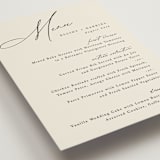 "Scripted Names" - Menus in Ecru by Hooray Creative - Detail