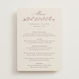 "Delicate monogram" - Menus in Ecru by Hooray Creative - Front