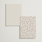 "Delicate monogram" - Menus in Ecru by Hooray Creative - Back of Card Options