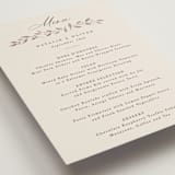 "Delicate monogram" - Menus in Ecru by Hooray Creative - Detail