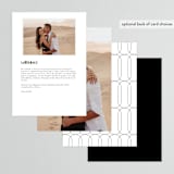 "Brooks" - Menus in Vanilla by Kristie Kern - Back of Card Options