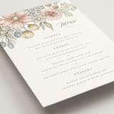 "Summer Garden" - Menus in Garden Rose by Wildfield Paper Co - Detail
