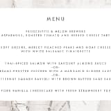 "Winter Birch" - Menus in Natural by Melanie Severin - Detail