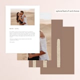 "Minimalist Shapes" - Menus in Natural by Heather Cairl - Back of Card Options