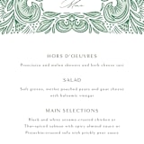 "Ornate" - Menus in Sage by Jen Owens - Detail