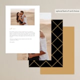 "love love love" - Menus in Onyx by Robert and Stella - Back of Card Options