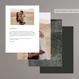 "Halcyon" - Menus in Dove by Olivia Kanaley Inman - Back of Card Options