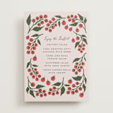 "Cherry Tomatoes" - Menu Signs in Tomato by Katharine Watson - Front