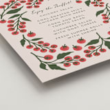 "Cherry Tomatoes" - Menu Signs in Tomato by Katharine Watson - Detail
