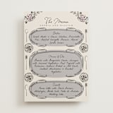"Gathering Joy" - Menu Signs in Champagne by Ana de Sousa - Front