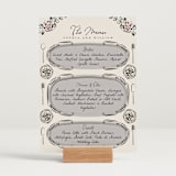 "Gathering Joy" - Menu Signs in Champagne by Ana de Sousa - In Use