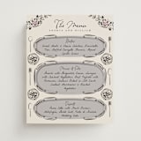 "Gathering Joy" - Menu Signs in Champagne by Ana de Sousa - Front