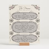 "Gathering Joy" - Menu Signs in Champagne by Ana de Sousa - In Use