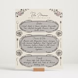 "Gathering Joy" - Menu Signs in Champagne by Ana de Sousa - In Use