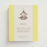"Campania" - Menu Signs in Limone by Megan Davis - Front