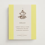 "Campania" - Menu Signs in Limone by Megan Davis - Front