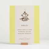"Campania" - Menu Signs in Limone by Megan Davis - In Use