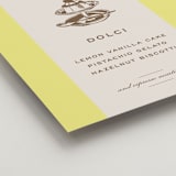 "Campania" - Menu Signs in Limone by Megan Davis - Detail