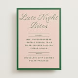 "cotillion" - Menu Signs in Peach by Megan Davis - Front