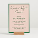 "cotillion" - Menu Signs in Peach by Megan Davis - In Use