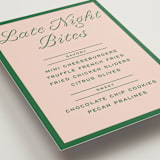 "cotillion" - Menu Signs in Peach by Megan Davis - Detail