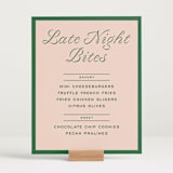 "cotillion" - Menu Signs in Peach by Megan Davis - In Use