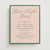 "cotillion" - Menu Signs in Peach by Megan Davis - Front