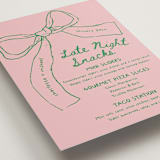 "Just the ribbon" - Menu Signs in trawberry by Vera Lim - Detail