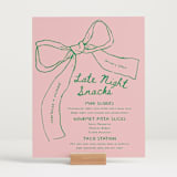 "Just the ribbon" - Menu Signs in trawberry by Vera Lim - In Use