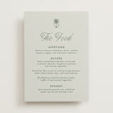 "Tropical" - Menu Signs in Sage by Bethan - Front