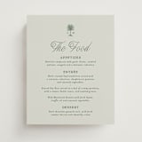 "Tropical" - Menu Signs in Sage by Bethan - Front
