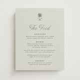 "Tropical" - Menu Signs in Sage by Bethan - Front