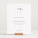 "Chic Script" - Menu Signs in Garden by Kelly Schmidt - In Use