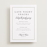 "Traditionalist" - Menu Signs in Snow by Sarah Brown - Front