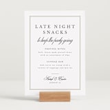 "Traditionalist" - Menu Signs in Snow by Sarah Brown - In Use