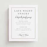"Traditionalist" - Menu Signs in Snow by Sarah Brown - Front